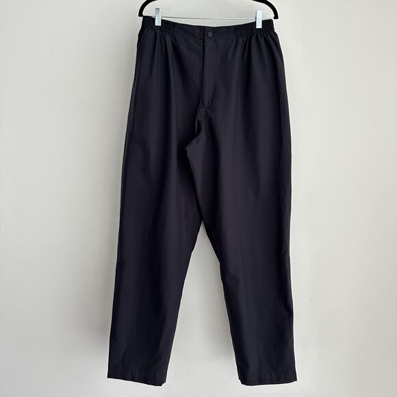 Nike Golf Pants Mens XL Black Storm FIT Rain Wind Zip Ankle Elastic Waist - Picture 1 of 10